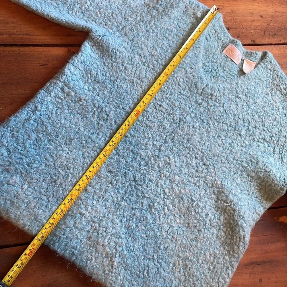 Vintage Mohair Wool Blend MODA Intl Blue Sweater - Picture 8 of 8